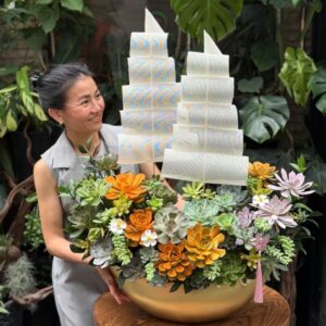 Thuyền hoa sen đá đẹp độc đáo