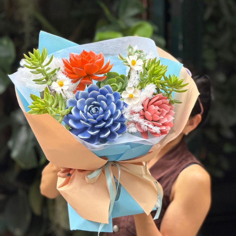bo-hoa-sen-da-dep bó hoa sen đá mẫu mới đẹp sang trọng