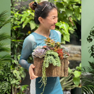 Giỏ Hoa Chúc Mừng Sinh Nhật Mẹ Mix Nhiều Loài Sen Đá Như Một Khu Vườn Thu Nhỏ